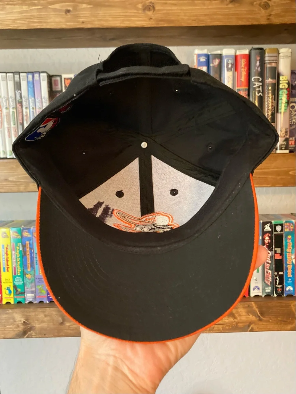 Black & Orange Baltimore Orioles Baseball Hat Cap Embroidered Bird Mascot Youth